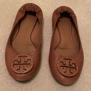 Tory Burch Reva Flats, Brown/Tan 7.5